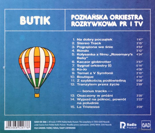 Poznańska Orkiestra Rozrywkowa Pritv: Butik [CD]
