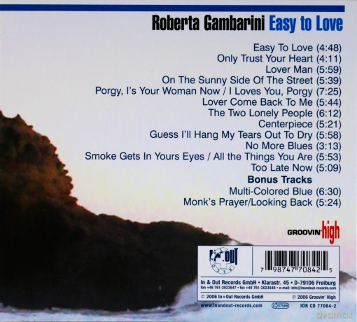Gambarini, Roberta (J. Moody, T. Hendelman, G. Clayton, J. Clayton, C. Berghofer, W. Jones III, J. La Barbera): Easy To Love [CD]