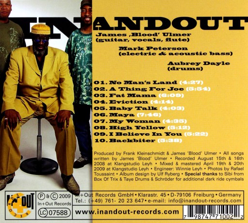 Ulmer, James Blood (M. Peterson, A. Dayle): Inandout [CD]