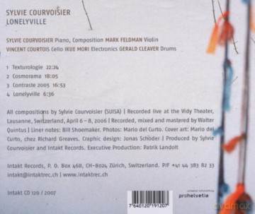 Courvoisier, Sylvie (M. Feldman, V. Courtois, I. Mori, G. Cleaver): Lonelyville [CD]