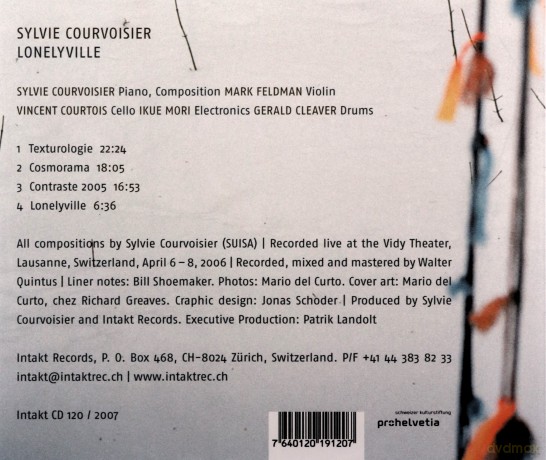 Courvoisier, Sylvie (M. Feldman, V. Courtois, I. Mori, G. Cleaver): Lonelyville [CD]
