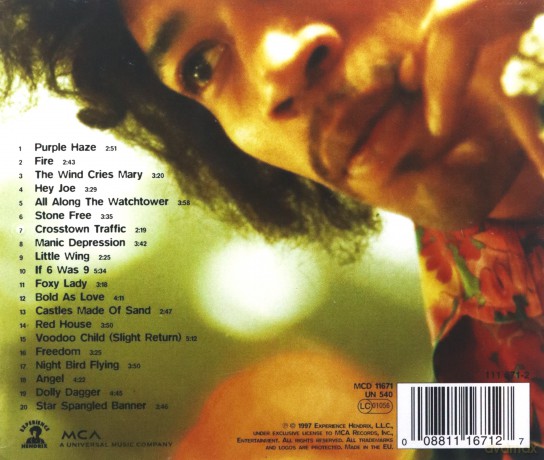 Jimi Hendtix: Experience Hendrix: The Best [CD]