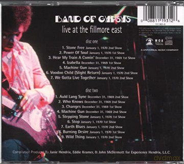 Jimi Hendtix: Live At Fillmore East [2CD]
