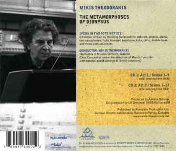 Die Metamorphosen des Dionysos [2CD]