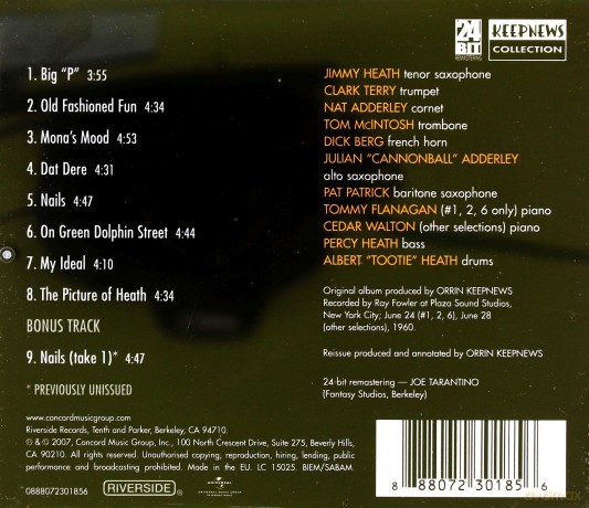 Jimmy Heath Orchestra: Really Big (Keepnews Collection) [CD]