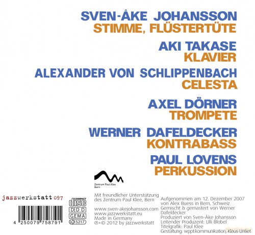 Johansson, Sven-Ake (A. von Schlippenbach, A. Takase, W. Dafeldecker, P. Lovens, A. Dörner): Für Paul Klee [CD]