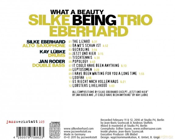 Eberhard, Silke Trio (J. Roder, K. Lübke): What a Beauty Being [CD]