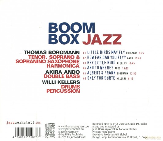 Boom Box (T. Borgmann, A. Ando, W. Kellers): Jazz [CD]