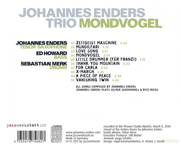 Enders, Johannes Trio (E. Howard, S. Merk): Mondvogel [CD]