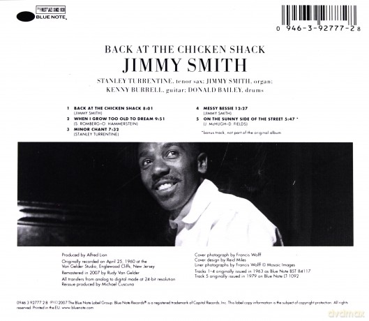 Jimmy Smith: Back At The Chicken Shack (RVG) [CD]