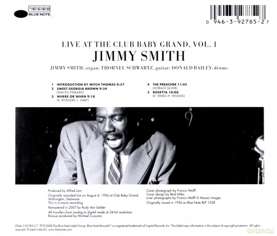 Jimmy Smith:Live At The Baby Grand Vol.1 (RVG) [CD]