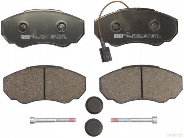 Zestaw klocków hamulcowych, hamulce tarczowe Ferodo FVR1478 Peugeot Fiat Citroen