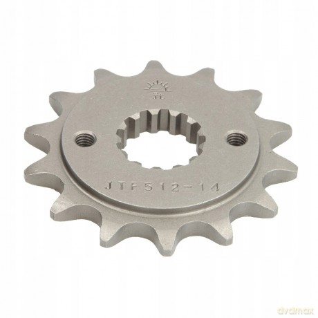 Zębatka przednia stal łańcuch 520 ilość zębów 14 KAWASAKI BJ, EN, ER, EX, GPX, GPZ, KLE, Z, ZR, ZX, ZX-4, ZXR; SUZUKI RG; YAMAHA YZF 250-600 1984- JT JTF512,14