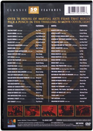 Martial Arts 50 Movie Pack [BOX] [12DVD]