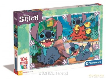 CLEMENTONI 104 el. Maxi Super Kolor Stitch [PUZZLE]