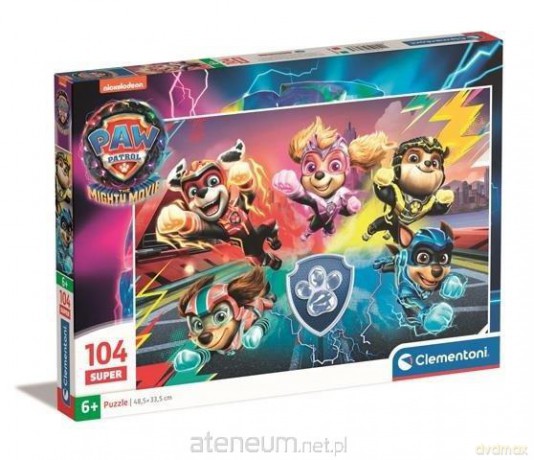 CLEMENTONI 104 el. Super Kolor Psi Patrol [PUZZLE]