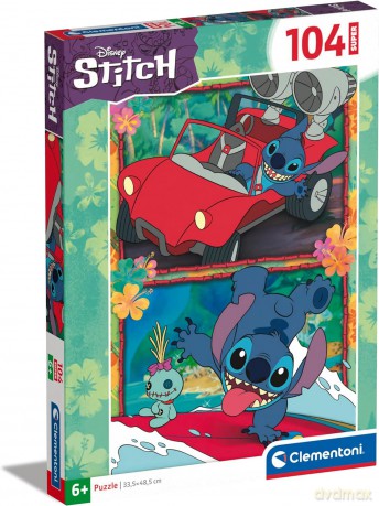 CLEMENTONI 104 el. Super Kolor Stitch [PUZZLE]