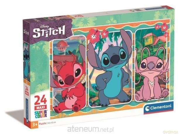 CLEMENTONI 24 el. Maxi Super Kolor Stitch [PUZZLE]