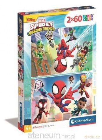 CLEMENTONI 2x60 el. Super Kolor Spidey [PUZZLE]