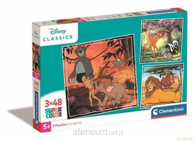 CLEMENTONI 3x48 el. Super Kolor Standard Characters [PUZZLE]