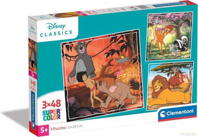CLEMENTONI 3x48 el. Super Kolor Standard Characters [PUZZLE]