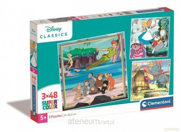 CLEMENTONI 3x48 el. Super Kolor Standard Characters [PUZZLE]