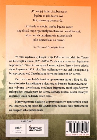 Deszcz róż. Na każdy dzień roku - Św. Teresa od Dzieciątka Jezus [KSIĄŻKA]