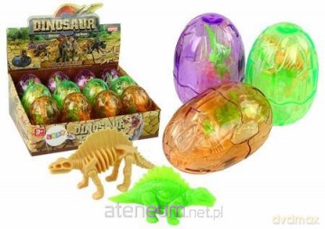 Duże jajo dinozaura 9cm 2 figurki [FIGURKA]