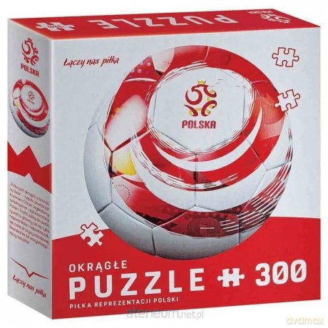 INTERDRUK okrągłe 300 el. PZPN - piłka [PUZZLE]