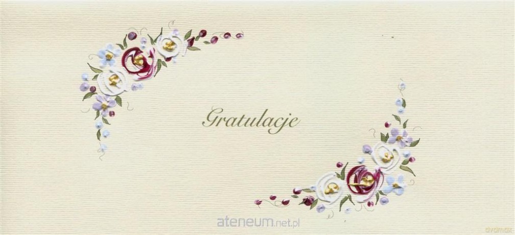 Karnet Gratulacje DL G07 - Kwiaty