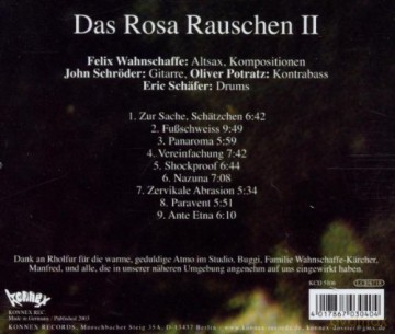 Das Rosa Rauschen (F. Wahnschaffe, J. Schröder, O. Potratz, E. Schafer): II [CD]