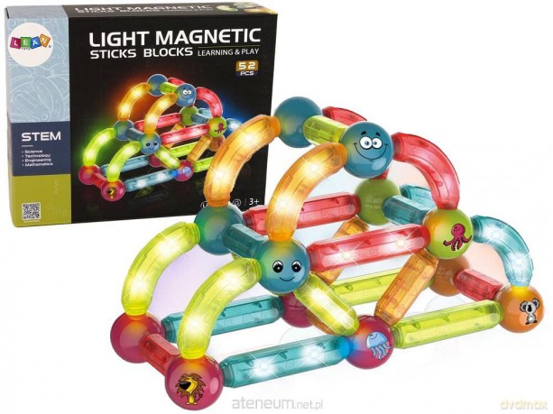 Klocki magnetyczne 52 el [KLOCKI]