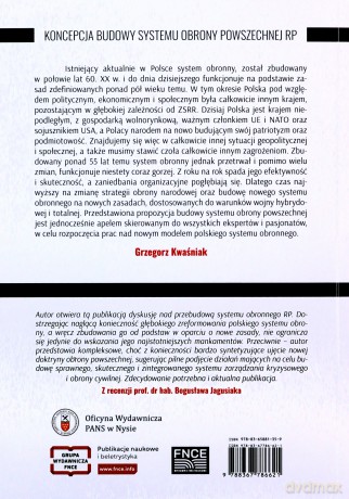 Koncepcja budowy systemu obrony powszechnej RP - Grzegorz Kwaśniak [KSIĄŻKA]