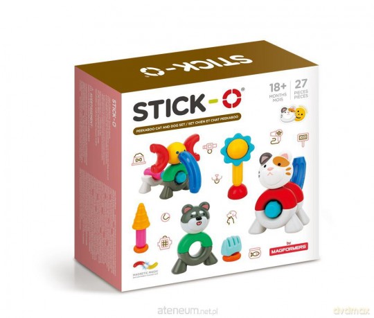 Magformers Stick-O Zestaw kot i pies 27el [KLOCKI]