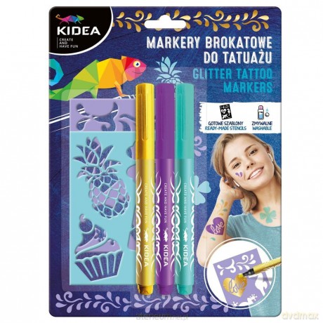 Markery do tatuażu z szablonami