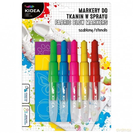 Markery do tkanin w sprayu Zwierzaki 5szt