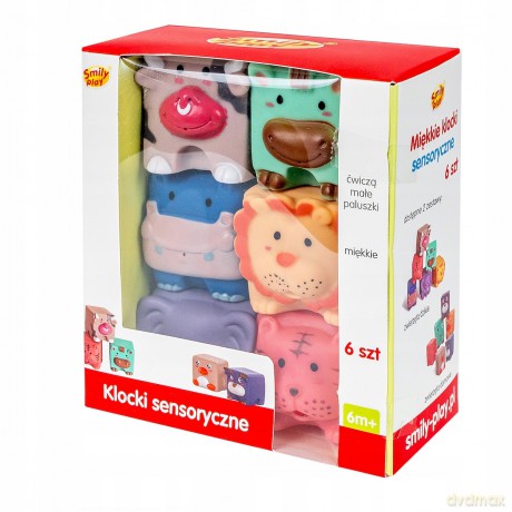 Miękkie klocki sensoryczne 6 elementów