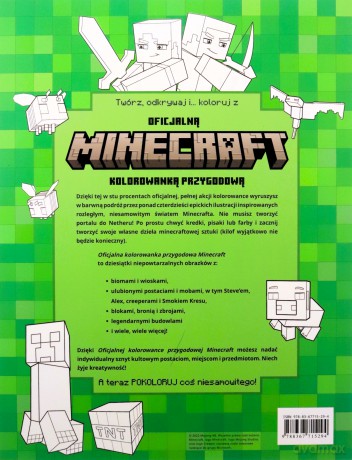 Minecraft. Oficjalna kolorowanka przygodowa [KSIĄŻKA]