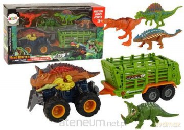Pojazd z motywem dinozaura przyczepa [FIGURKA]