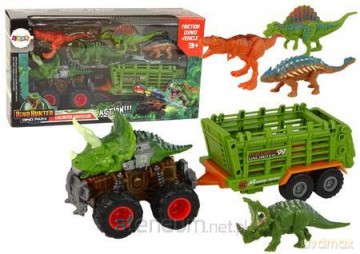Pojazd z motywem dinozaura przyczepa [FIGURKA]