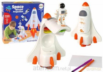 Projektor statek kosmiczny z 18 slajdami