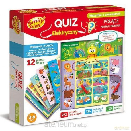 Quiz elektryczny wszystko o zwierzętach