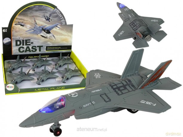 Samolot z napędem frykcyjnym światło dźwięk 1:72