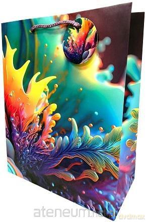 Torebka ozdobna matowa 26x32x12cm kolory GB23144