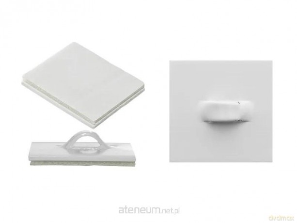 Uchwyty samoprzylepne z oczkiem 100szt