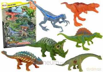 Zestaw figurki dinozaury kolorowe 6 szt [FIGURKA]
