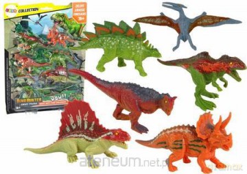 Zestaw figurki dinozaury kolorowe 6 szt [FIGURKA]