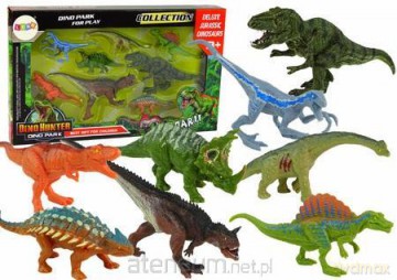 Zestaw figurki dinozaury kolorowe 8 szt [FIGURKA]