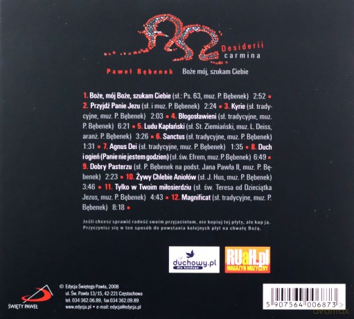 Boże mój, szukam Ciebie - Paweł Bębenek, Mirabilia Musica [AUDIOBOOK]