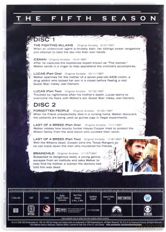 Walker, Texas Ranger Season 5 (Strażnik Teksasu) [7DVD]